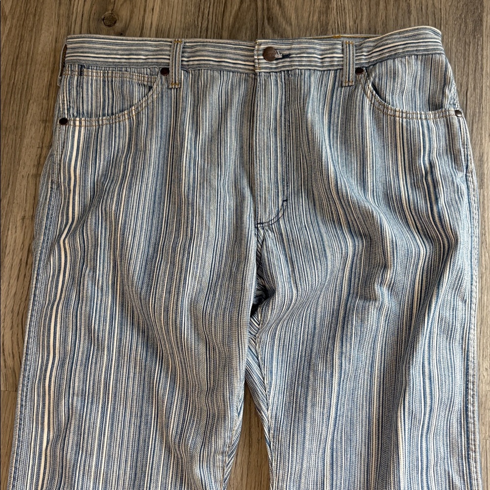 Wrangler Sunset 651 Stripe Mid-Rise Straight Jeans NWT - Picture 12 of 15